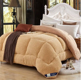 Thick Lambskin Warmth Retention Material Double Bed Winter Quilt - Julia M LifeStyles