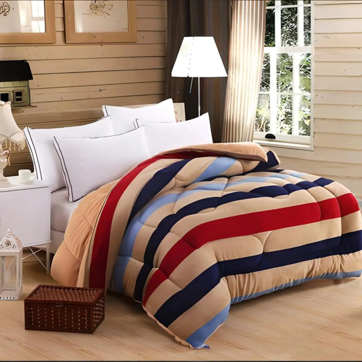 Thick Lambskin Warmth Retention Material Double Bed Winter Quilt - Julia M LifeStyles