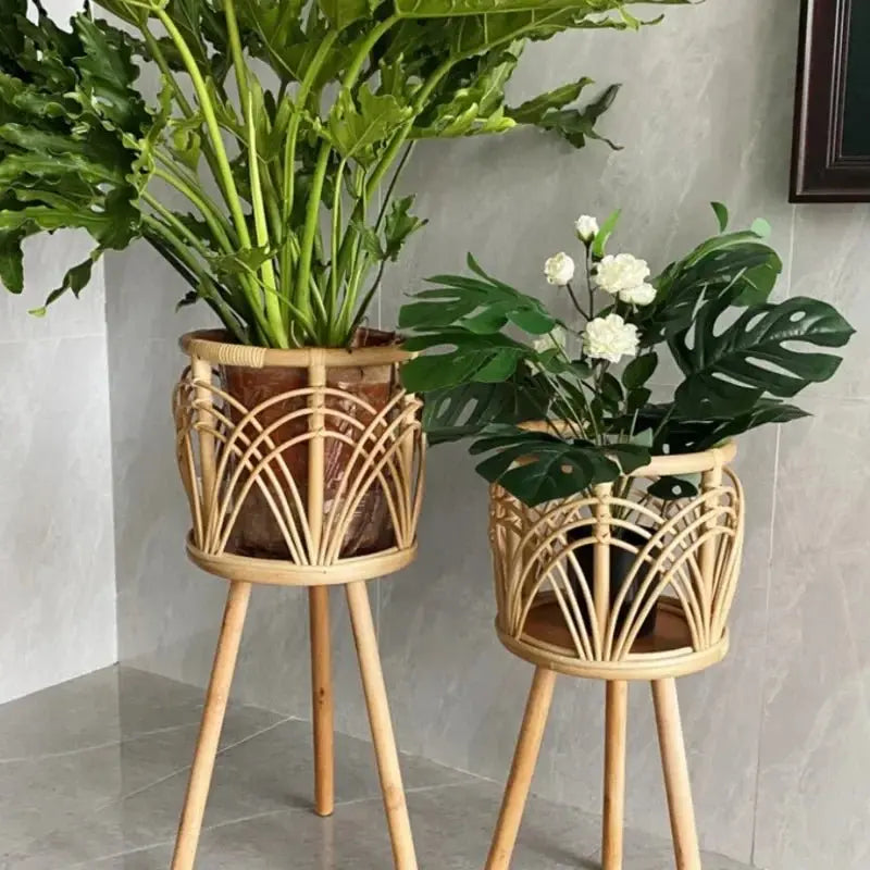 Julia M Lifestyles Indonesian Rattan Flower Shelf - Julia M LifeStyles