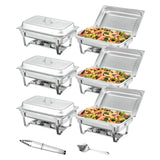 Stainless Steel Rectangle Chafing Dish Set - Julia M LifeStyles