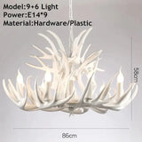 Retro Antler Resin Chandelier for Modern Dining & Living Spaces - Julia M LifeStyles