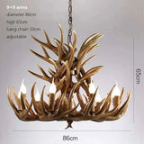Retro Antler Resin Chandelier for Modern Dining & Living Spaces - Julia M LifeStyles