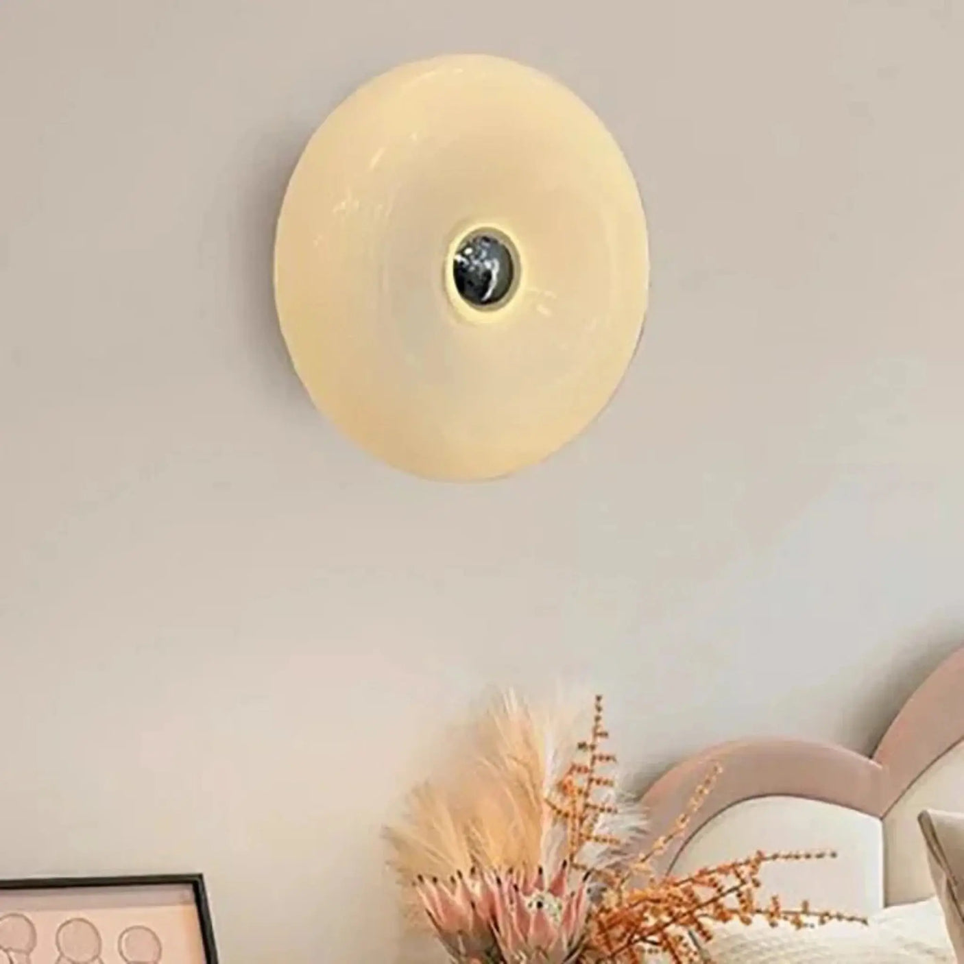 Julia M Lifestyles Retro Glass Wall Lamp 🍊 - Modern Orange LED Fixture - Julia M LifeStyles