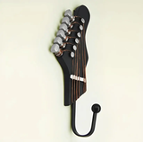 Retro 1 Pcs Guitar Heads Hooks Music Home Resin Clothes Hat Hanger Movie Wall Mounted Hook for Home Decoration - Julia M LifeStyles