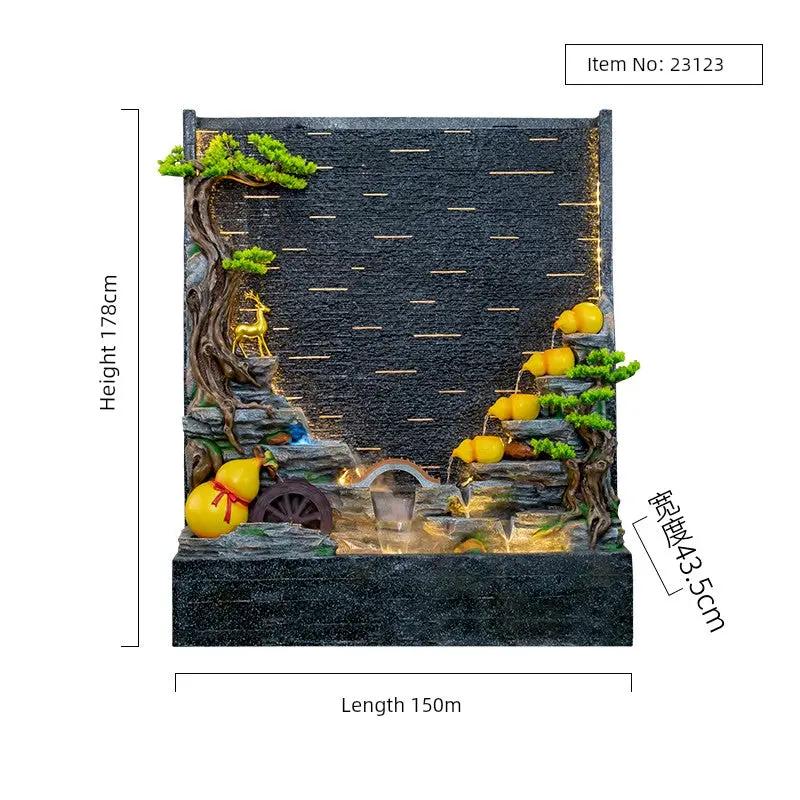 Double-Sided Rockery Water Curtain Wall for Fengshui Home Decor - Julia M LifeStyles