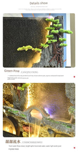 Double-Sided Rockery Water Curtain Wall for Fengshui Home Decor - Julia M LifeStyles