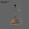 Industrial Rustic Pendant Light with Hanging Rope for Living and Dining Room - Julia M LifeStyles