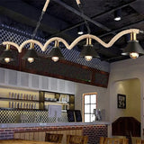 Industrial Rustic Pendant Light with Hanging Rope for Living and Dining Room - Julia M LifeStyles