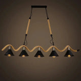 Industrial Rustic Pendant Light with Hanging Rope for Living and Dining Room - Julia M LifeStyles