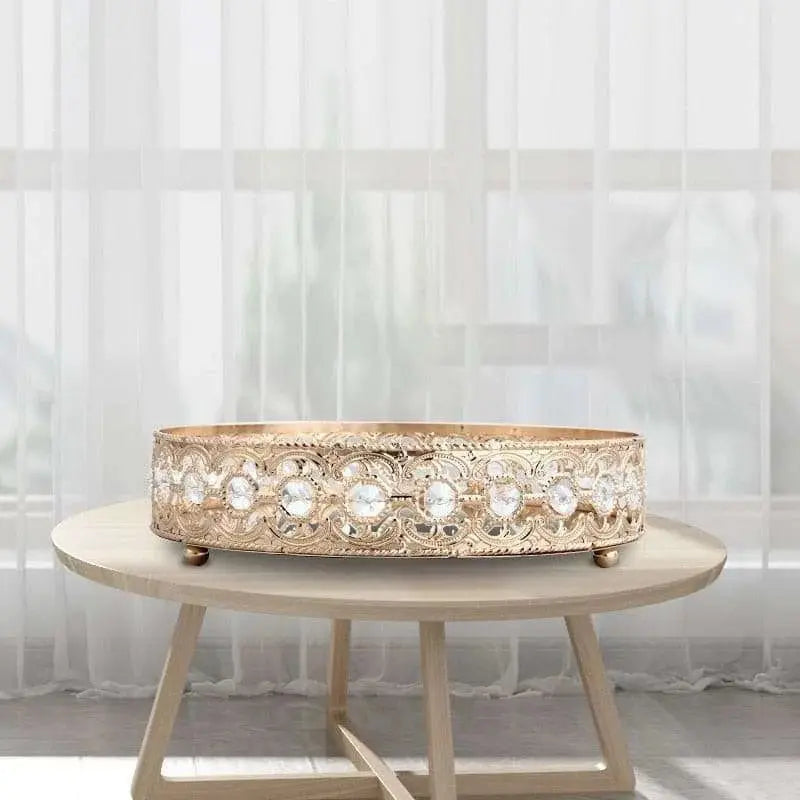 Vintage Hollow-carved Glass Mirror Tray - Keep Your Sundries Organized in Style - Elevate Any Setting - Julia M LifeStyles