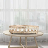 Vintage Hollow-carved Glass Mirror Tray - Keep Your Sundries Organized in Style - Elevate Any Setting - Julia M LifeStyles