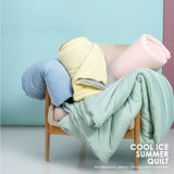 Julia M Lifestyles Luxury Ice Silk Quilt - Breathable Bedspread for Queen & King Size Beds - Julia M LifeStyles