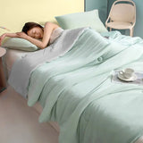 Julia M Lifestyles Luxury Ice Silk Quilt - Breathable Bedspread for Queen & King Size Beds - Julia M LifeStyles