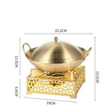 Single Person Eco-Friendly Copper Hotpot with Solid Alcohol Furnace - Julia M LifeStyles