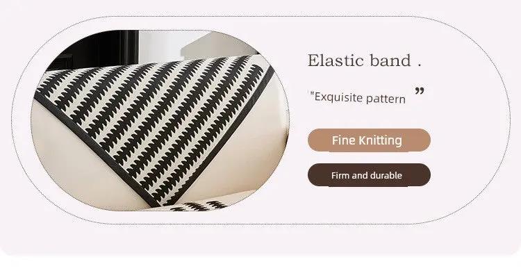 Scandinavian Chenille Non-Slip Sofa Cover Julia M Home & Kitchen