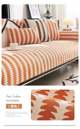 Scandinavian Chenille Non-Slip Sofa Cover Julia M Home & Kitchen