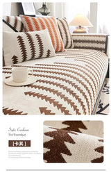 Scandinavian Chenille Non-Slip Sofa Cover Julia M Home & Kitchen