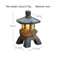 Solar-Powered Zen Garden Decor: Pagoda Lanterns & Statues eprolo