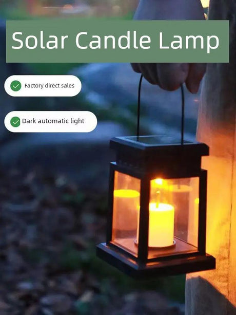 Solar-Powered LED Hanging Candle Light - European Style - Julia M LifeStyles