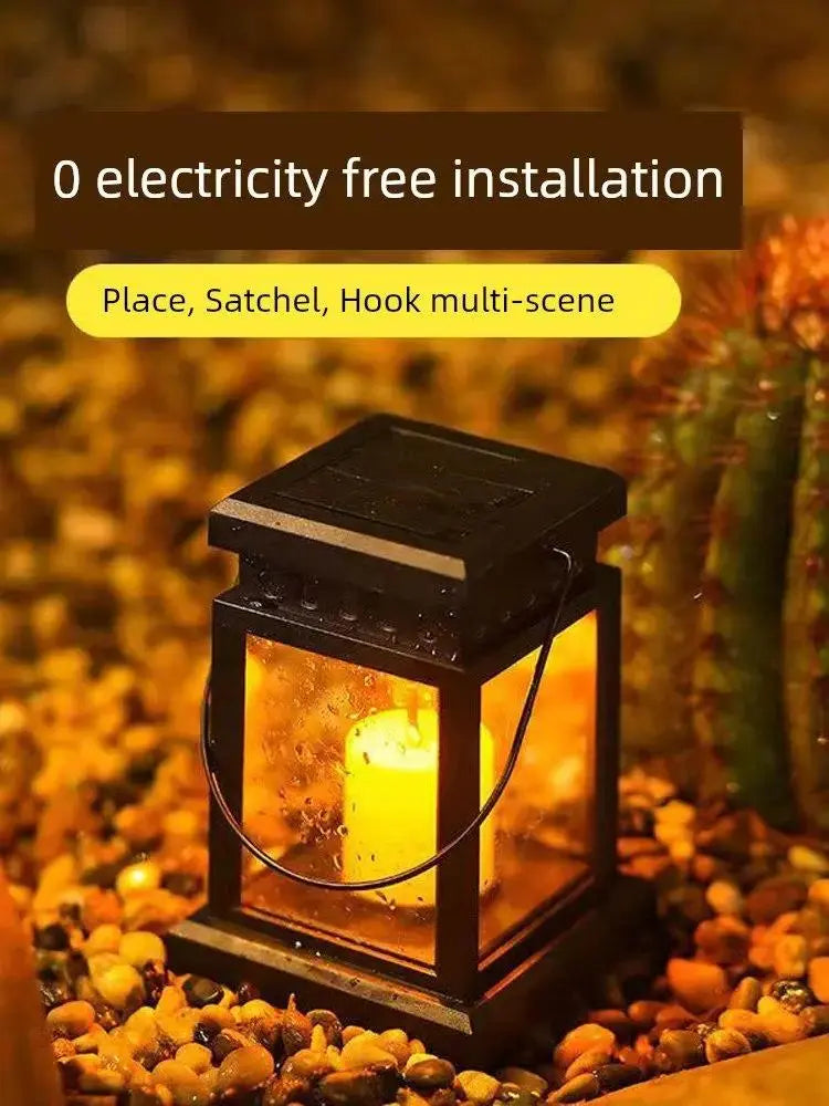 Solar-Powered LED Hanging Candle Light - European Style - Julia M LifeStyles