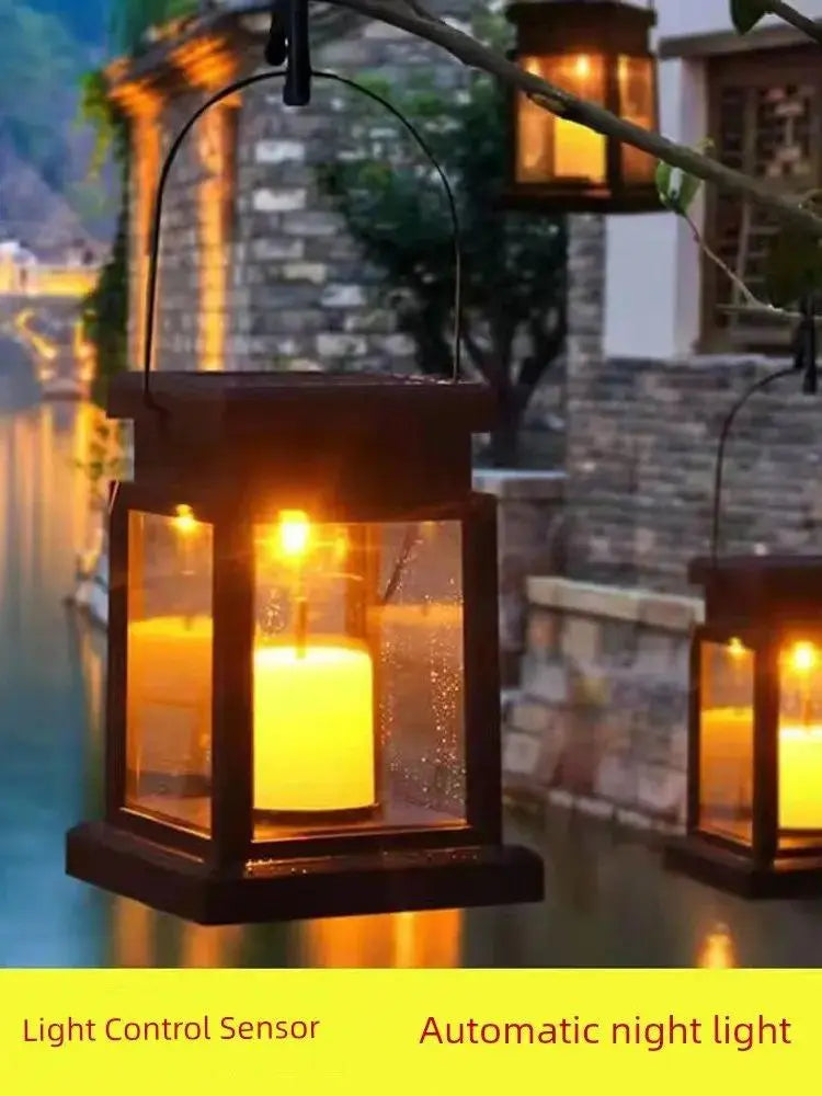 Solar-Powered LED Hanging Candle Light - European Style - Julia M LifeStyles