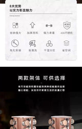 Elegant Rose Gold Stainless Steel & Glass Rotating Seasoning Container - Julia M LifeStyles