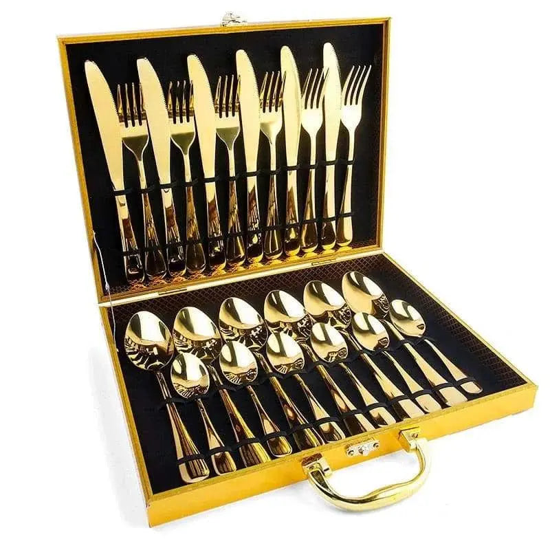 Cutlery Set Western Spoon Fork Knife Set - Home & Restaurant Tableware - Julia M LifeStyles