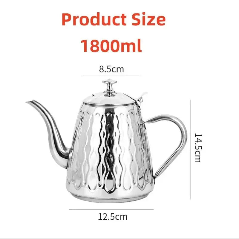 1.8L Premium Stainless Steel Kettle with Filter for Induction Cooking - Julia M LifeStyles
