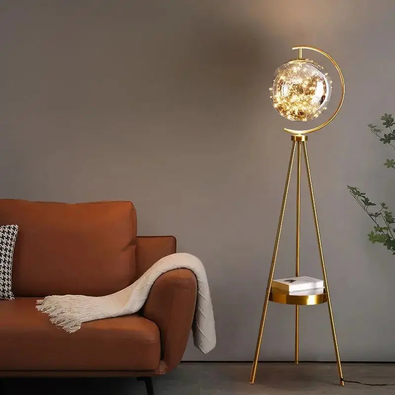 Julia M Lifestyles Starry Glass Floor Lamp 🌟 - Julia M LifeStyles