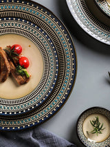 Shed Retro Domestic Stylish Steak Plate Ceramic Bowl - Julia M LifeStyles