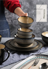 Shed Retro Domestic Stylish Steak Plate Ceramic Bowl - Julia M LifeStyles