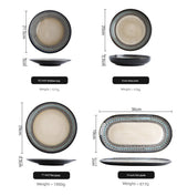 Shed Retro Domestic Stylish Steak Plate Ceramic Bowl - Julia M LifeStyles