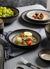 Shed Retro Domestic Stylish Steak Plate Ceramic Bowl - Julia M LifeStyles