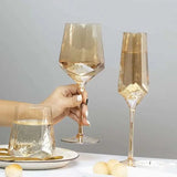 Luxury Hexagonal Crystal Glass Set - Julia M LifeStyles