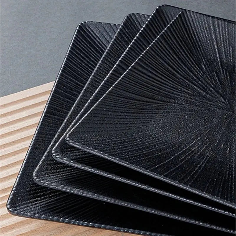 Thickened Melamine Square Dinner Plate Western Food Plate Imitation Porcelain Dishes Hot Pot Plates Kitchen Tableware - Julia M LifeStyles