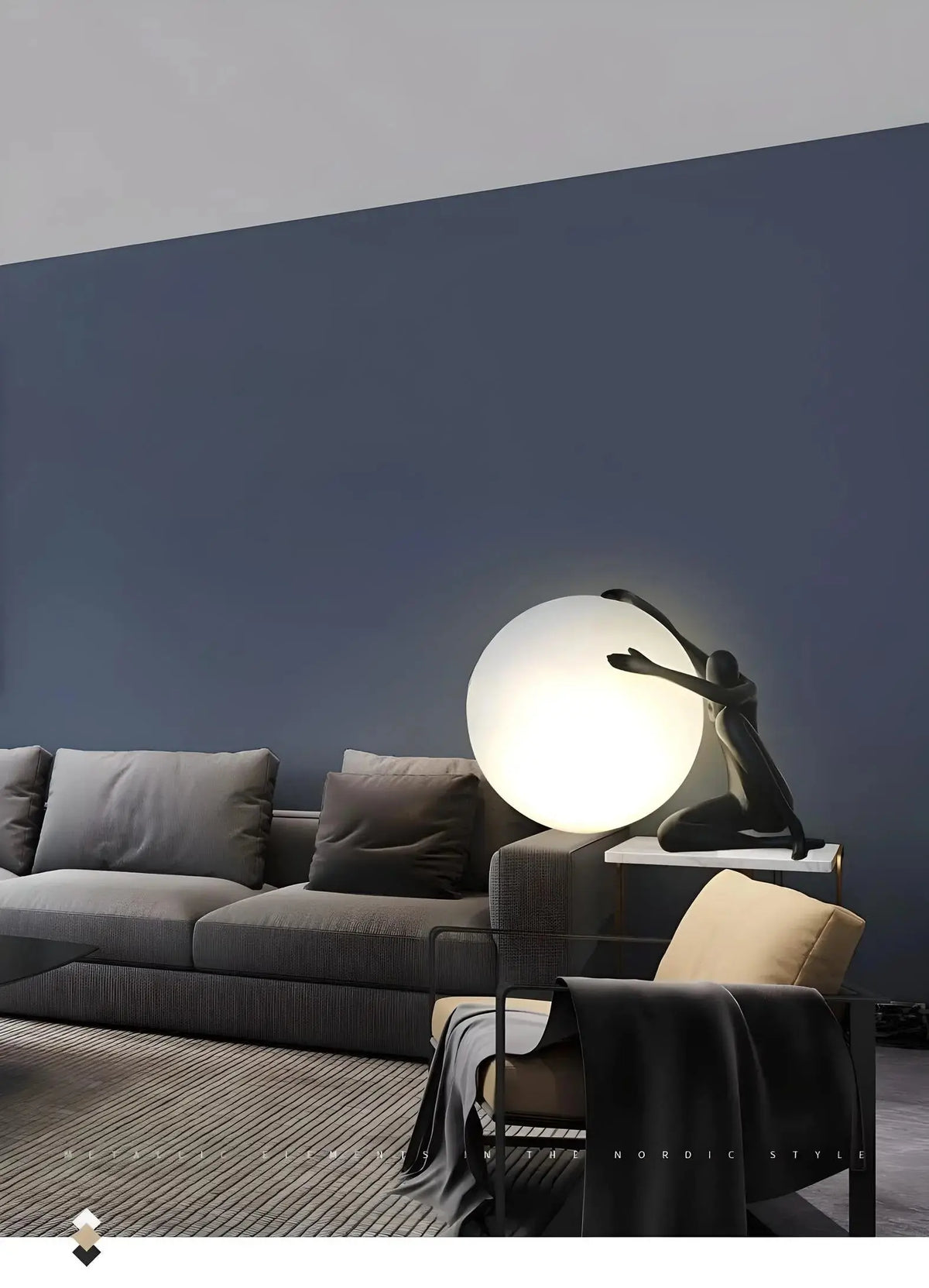 Scandinavian Abstract Figure Table Lamp - Julia M LifeStyles
