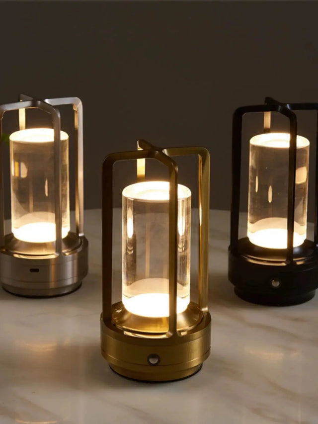 Industrial LED USB Charging Table Lamp - Julia M LifeStyles