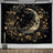 Nordic Flower Tarot Tapestry - Moon Phase Wall Hanging Decor - Julia M LifeStyles