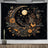Nordic Flower Tarot Tapestry - Moon Phase Wall Hanging Decor - Julia M LifeStyles