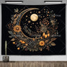 Nordic Flower Tarot Tapestry - Moon Phase Wall Hanging Decor - Julia M LifeStyles