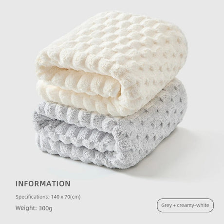 Cotton Towel Set with Hair-Drying Cap - Julia M LifeStyles