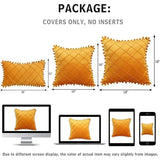 Retro Ear Pillow Living Room Sofa Solid Color Tassel Cushion Without Core Bed Big Pillow Waist Back Office Chair - Julia M LifeStyles