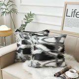 Luxurious Faux Fur Jacquard Cushion Cover - Julia M LifeStyles