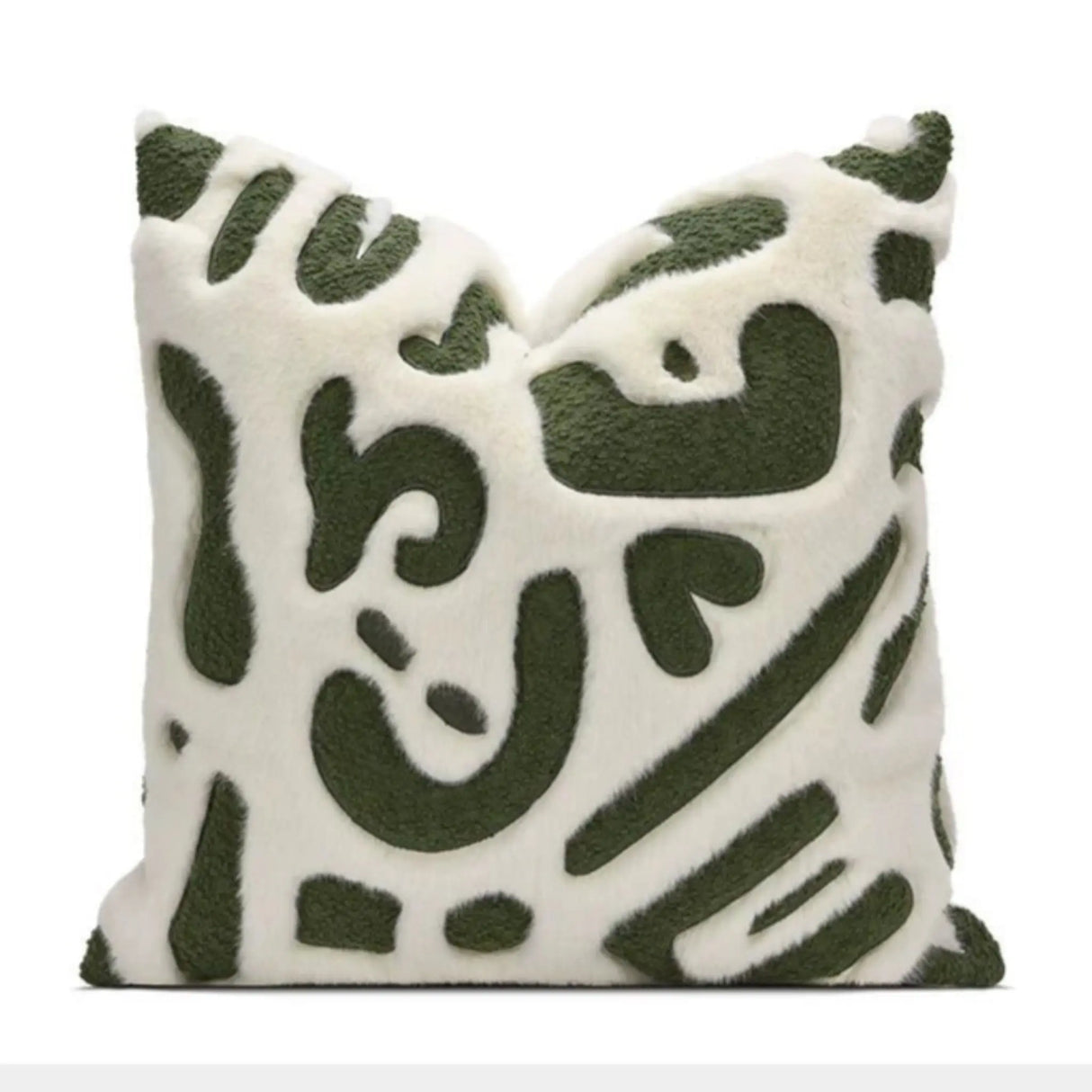 Modern Minimalist Ins Style Cream Style Pillow Classy Green Abstract Graphic Accessible Luxury Classy Hotel Sofa Cushion - Julia M LifeStyles