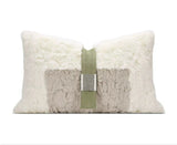 Modern Minimalist Ins Style Cream Style Pillow Classy Green Abstract Graphic Accessible Luxury Classy Hotel Sofa Cushion - Julia M LifeStyles