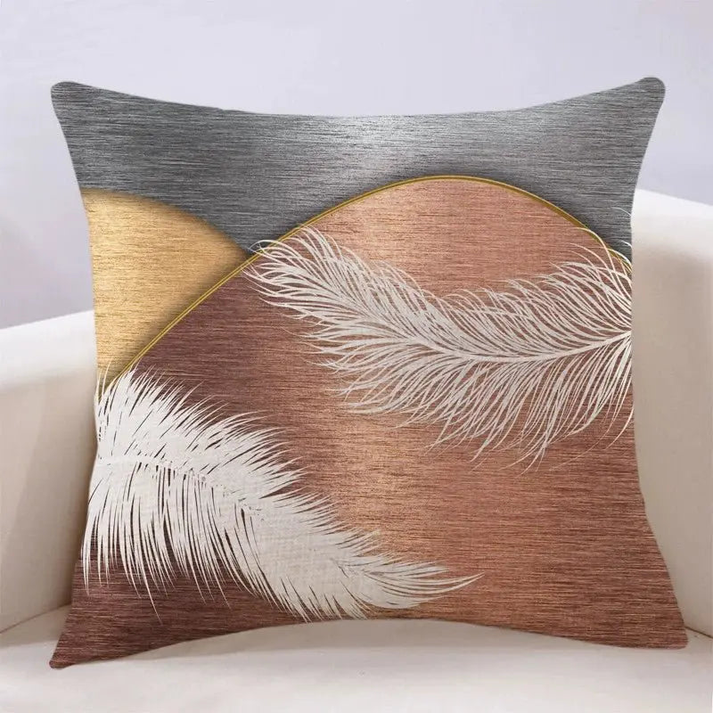 Modern Light Luxury Earth Warm Color Stain Resistant Living Room Pillow (GBCPQ) - Julia M LifeStyles