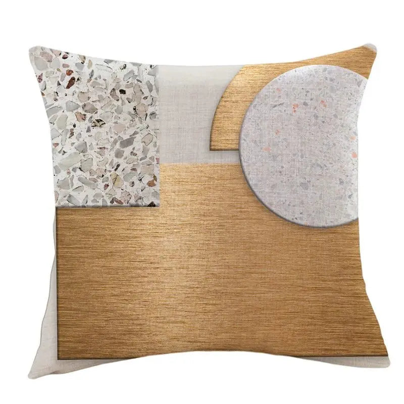 Modern Light Luxury Earth Warm Color Stain Resistant Living Room Pillow (GBCPQ) - Julia M LifeStyles