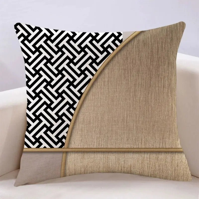 Modern Light Luxury Earth Warm Color Stain Resistant Living Room Pillow (GBCPQ) - Julia M LifeStyles