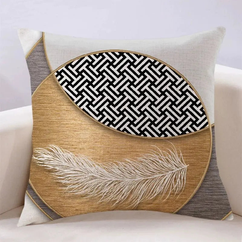 Modern Light Luxury Earth Warm Color Stain Resistant Living Room Pillow (GBCPQ) - Julia M LifeStyles