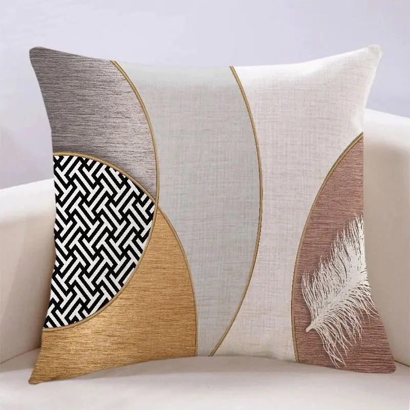 Modern Light Luxury Earth Warm Color Stain Resistant Living Room Pillow (GBCPQ) - Julia M LifeStyles